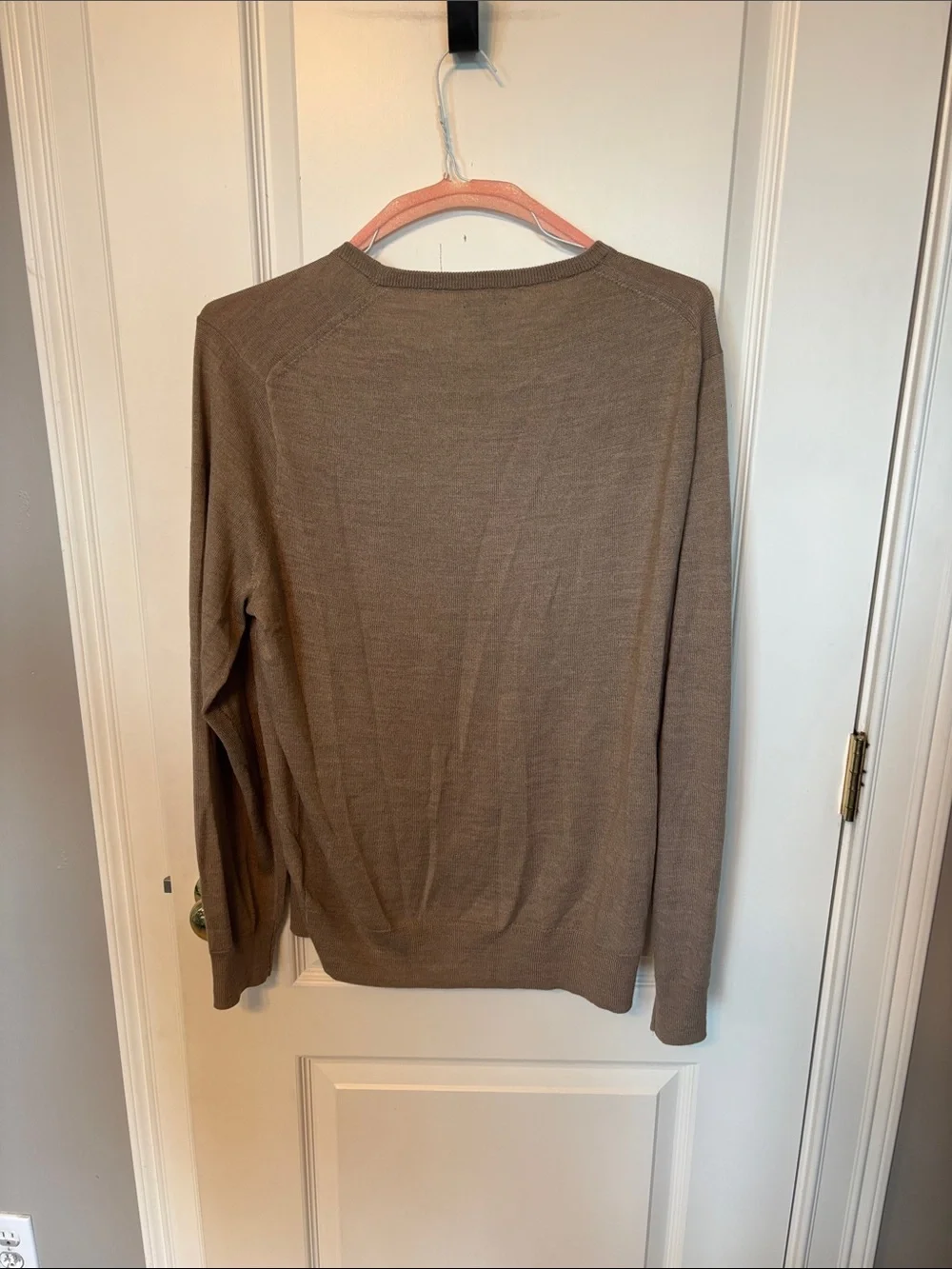 J. Crew Men’s Crewneck Sweater in Taupe Brown
